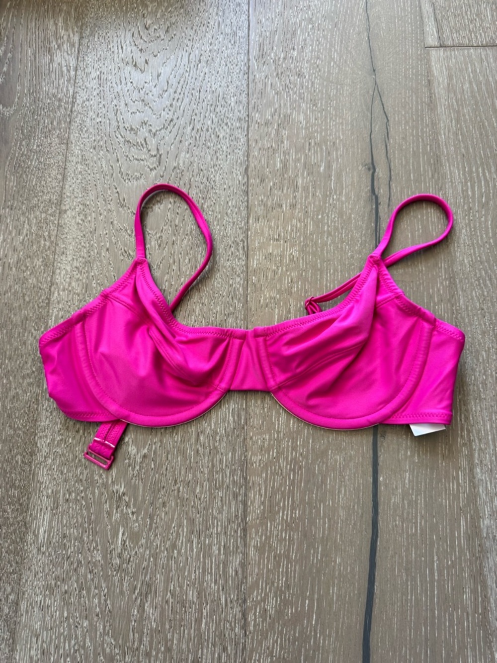 J. Crew Hot Pink Underwire Bikini Top